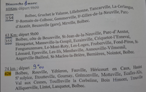 Sortie du dimanche 1 mars